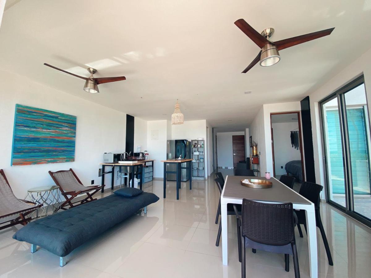Angelina 28 Beachfront And Family Apartments - Modern And Relaxing Long Stays - 20 Min From Cancun Airport Puerto Morelos Extérieur photo