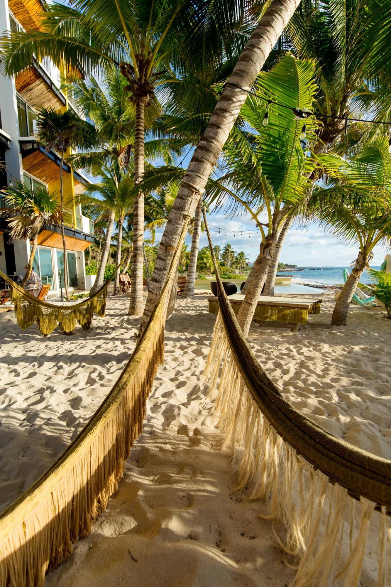 Angelina 28 Beachfront And Family Apartments - Modern And Relaxing Long Stays - 20 Min From Cancun Airport Puerto Morelos Extérieur photo