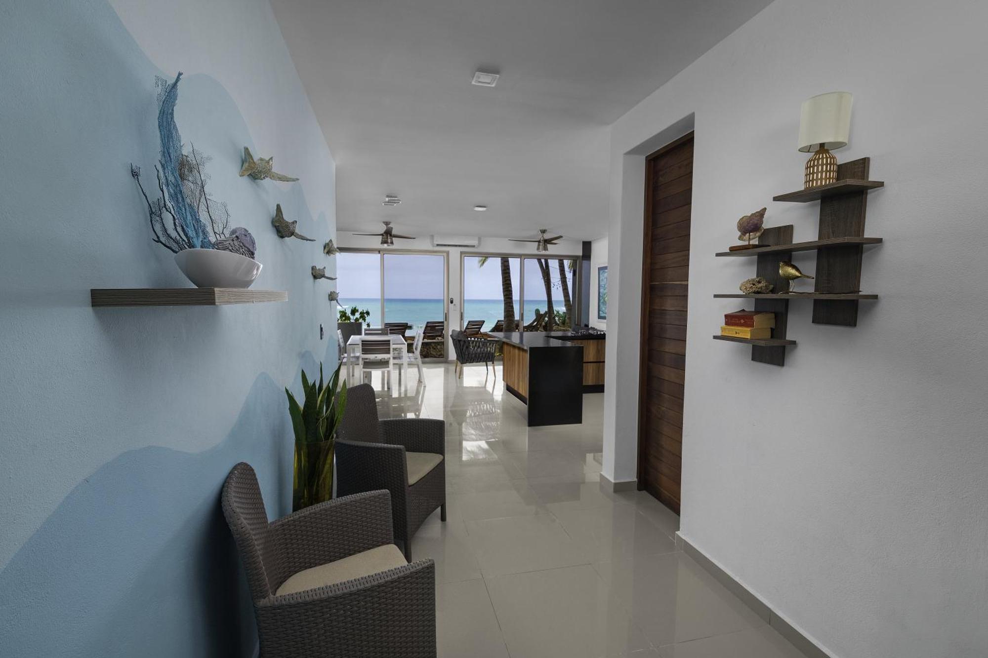 Angelina 28 Beachfront And Family Apartments - Modern And Relaxing Long Stays - 20 Min From Cancun Airport Puerto Morelos Extérieur photo