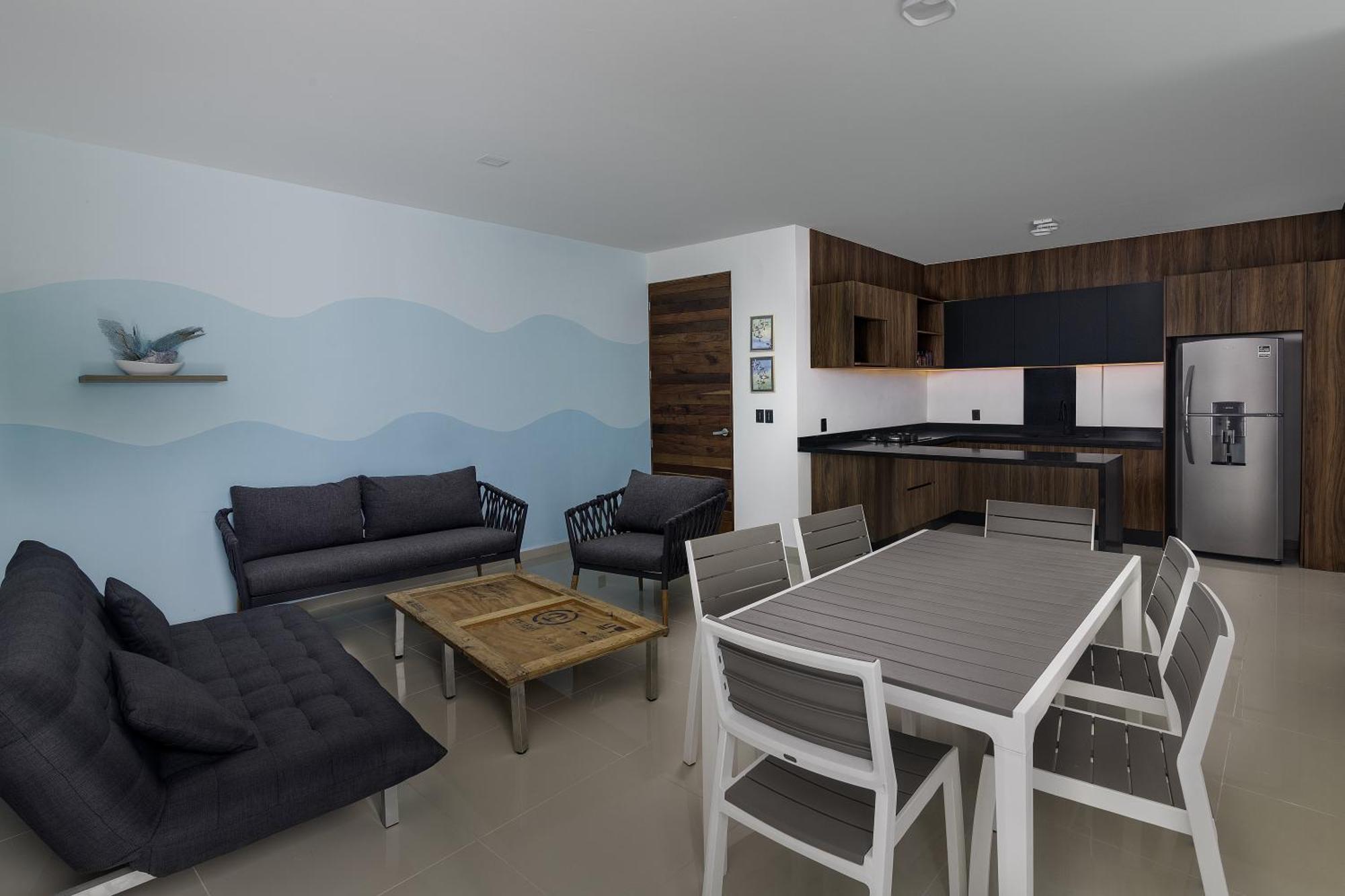 Angelina 28 Beachfront And Family Apartments - Modern And Relaxing Long Stays - 20 Min From Cancun Airport Puerto Morelos Extérieur photo