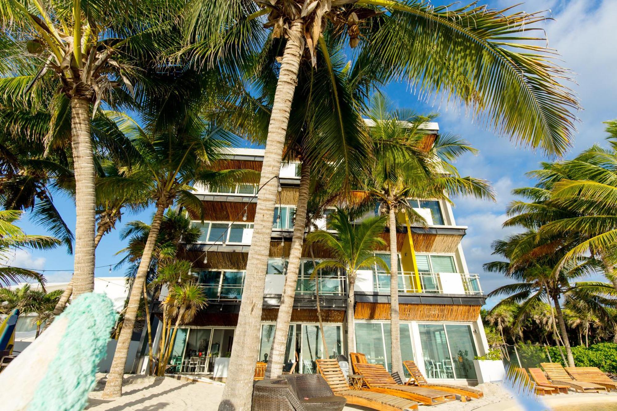 Angelina 28 Beachfront And Family Apartments - Modern And Relaxing Long Stays - 20 Min From Cancun Airport Puerto Morelos Extérieur photo